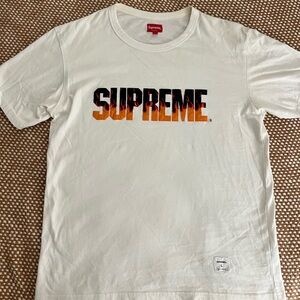 Supreme Flames S/S White Tee